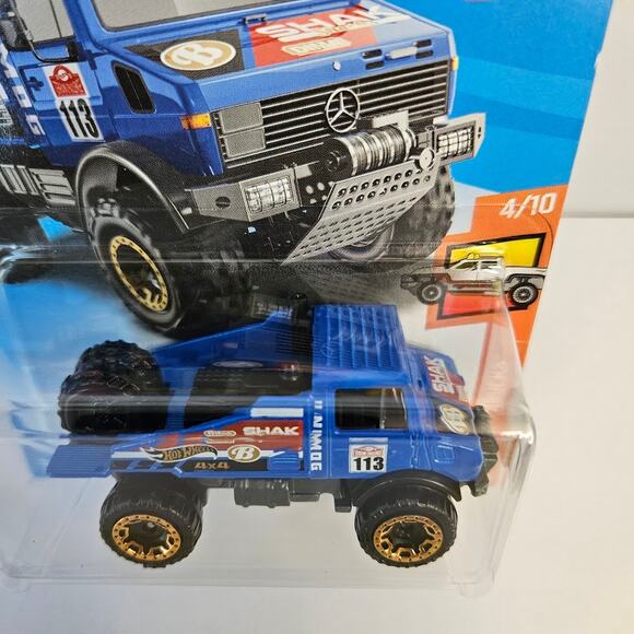 Mercedes-Benz Unimog 1300 Hot Wheels Year 2019 #7/250, HW Hot Trucks, Die Cast - Picture 5 of 6